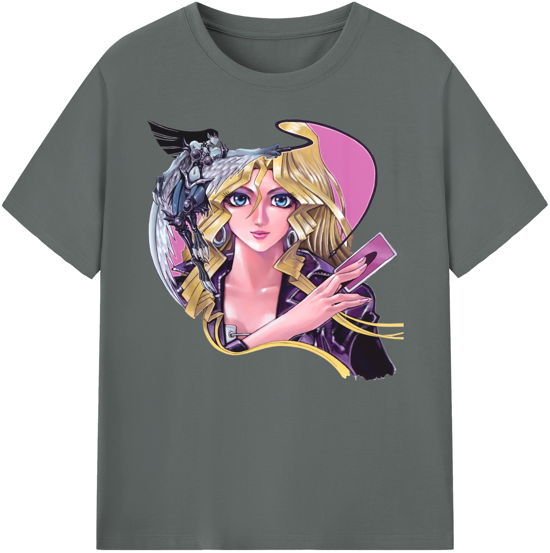 （画像用） 遊☆戯☆王 Yu-Gi-Oh! 綿100％ メンズ半袖Tシャツ｜肌触りやわらか＆通気性